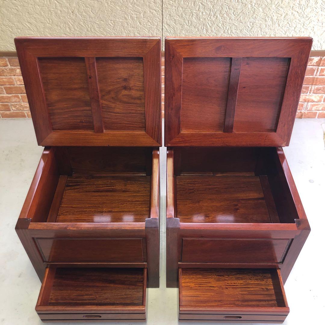 民藝家具　囲炉裏チェア(1/2)　座面下収納・引出し付き