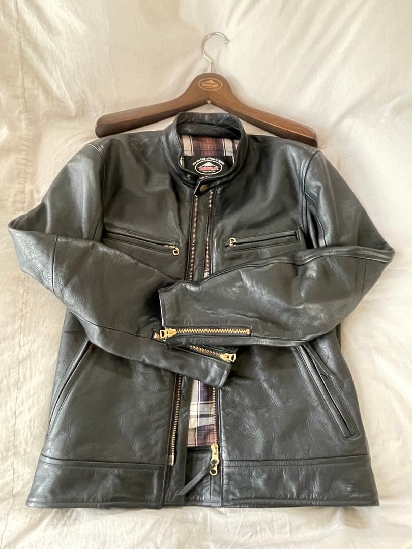 クシタニ　K0675 スタンドカラージャケット　Wファスナー改　Lサイズ　美品