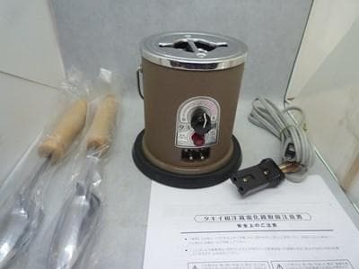 タキイ　和裁電化鏝　ランプ付　和裁コテ　タキイ製　鏝２本付未使用品