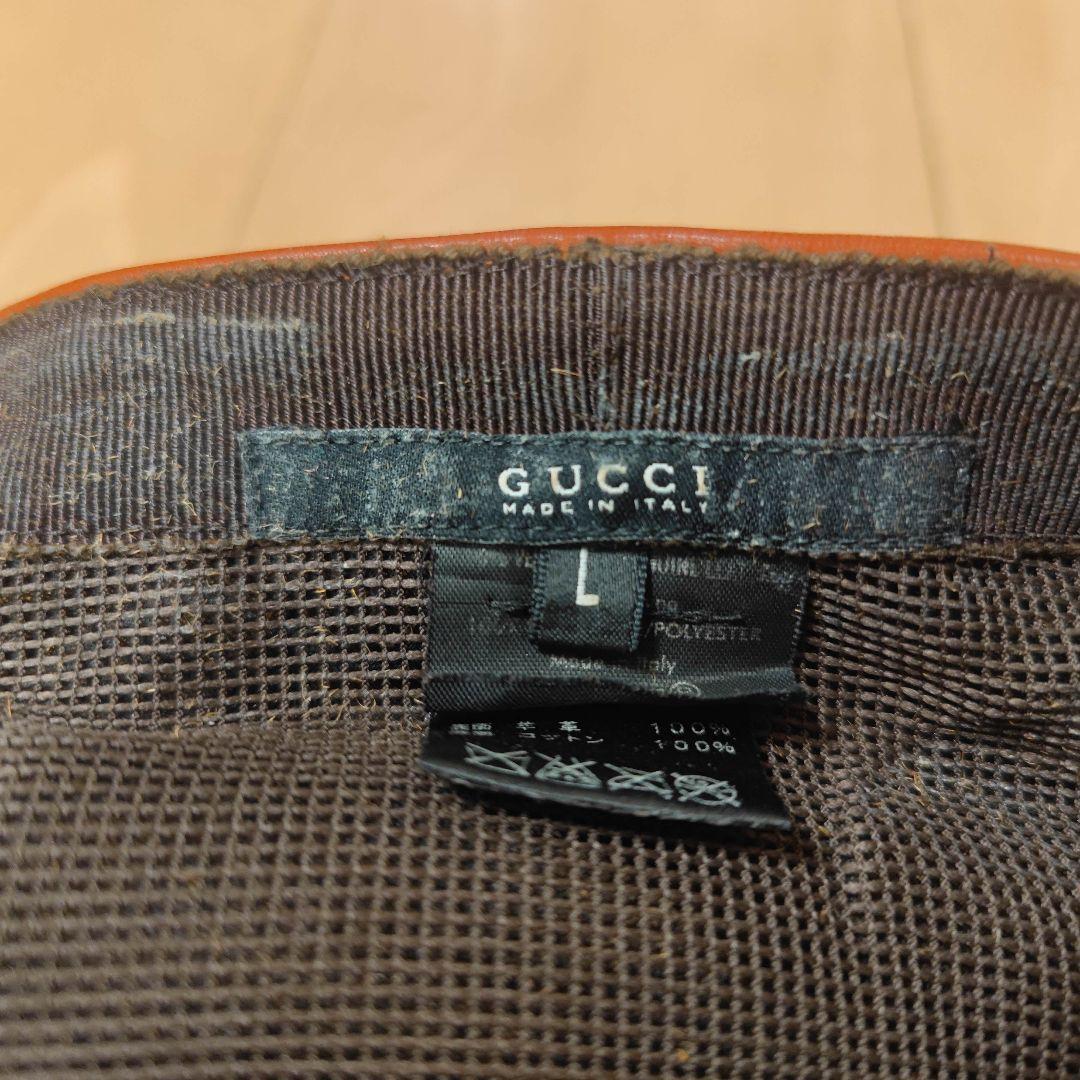 GUCCI 羊革 ハンチング ディアマンテ イタリア製