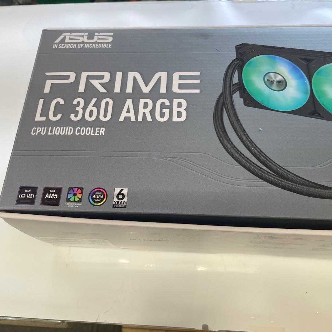 CPUクーラー 液晶 ASUS PRIME LC 360 ARGB 簡易水冷