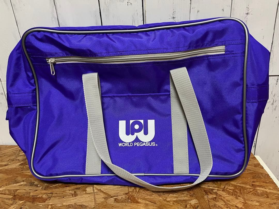 旧ワッペ　スクバWORLD PEGASUS 紫