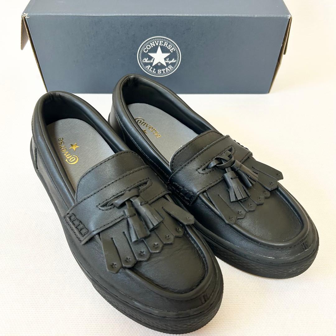 【箱付き】コンバース オールスター クップ ローファー ブラック黒 23.0