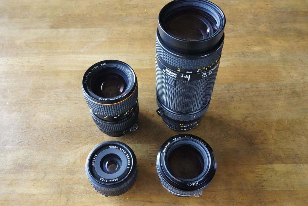 ニコンFマウントレンズ　4本ジャンクセット