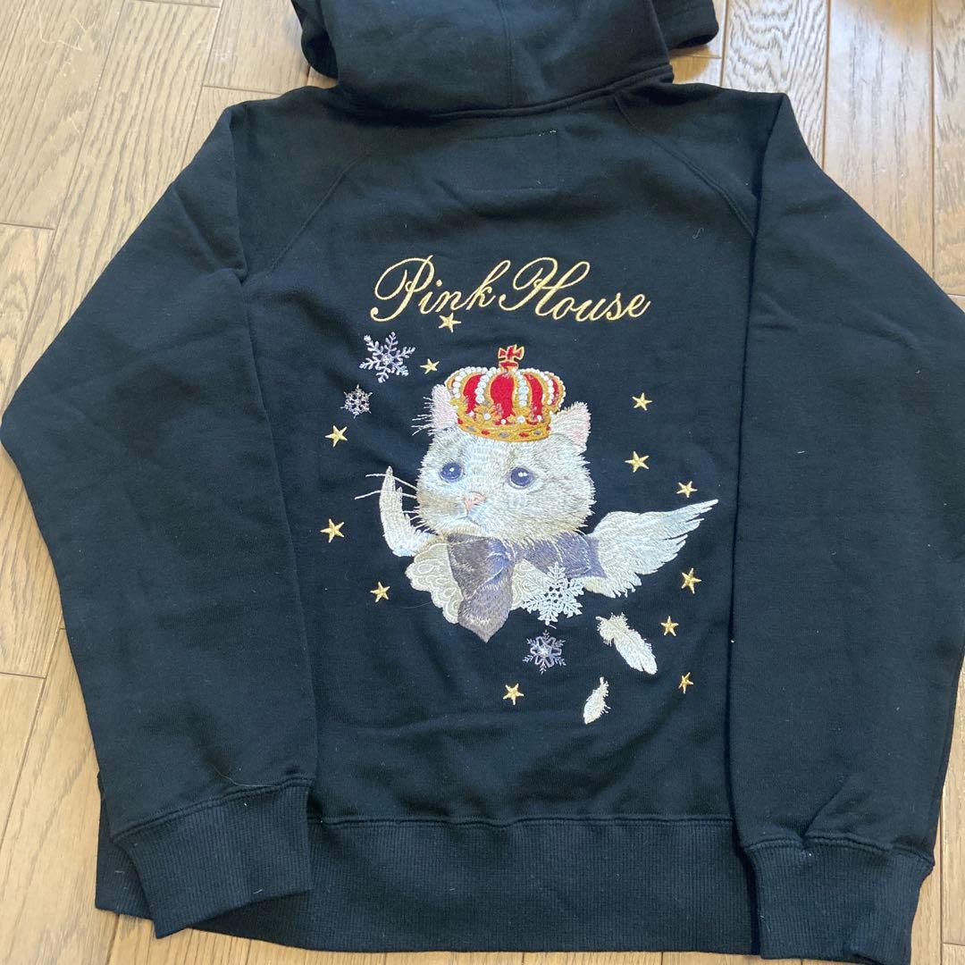 ピンクハウス スノーフェアリーテールパーカー黒