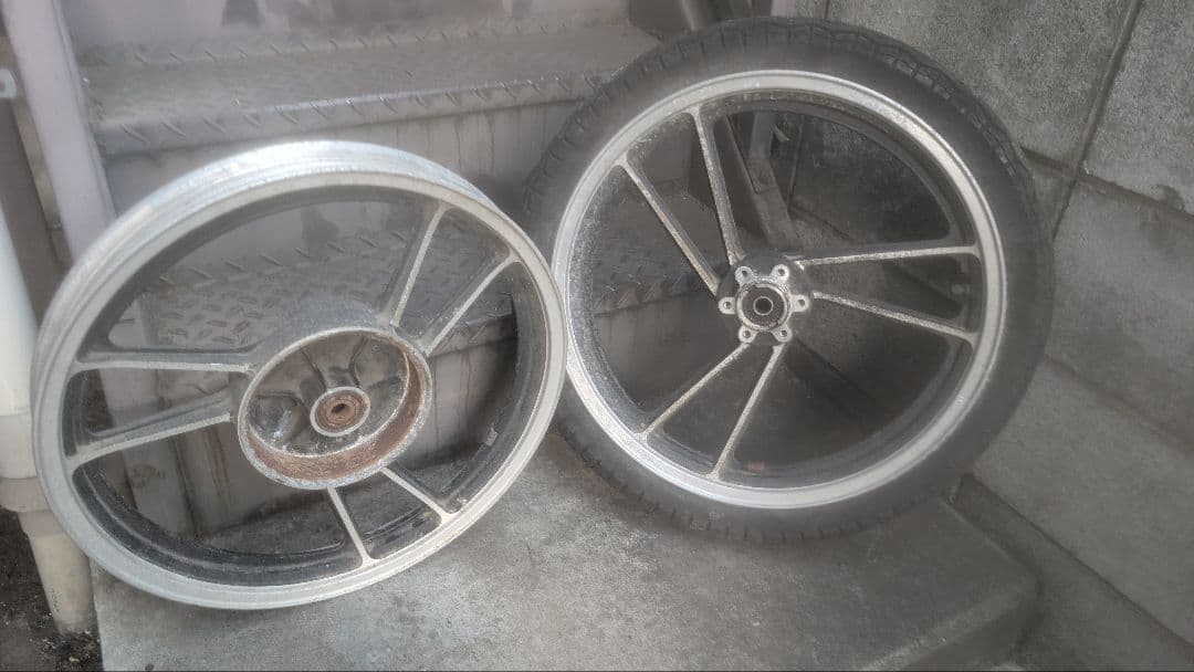 GSX250E 前後ホイール GS400 GSX400E トラザリ ゴキ