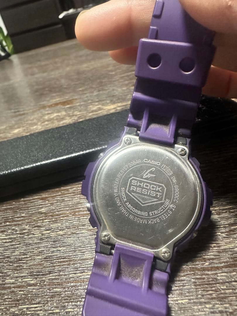 【電池交換済み】G-SHOCK DW6900CC クレイジーカラー 紫 美品