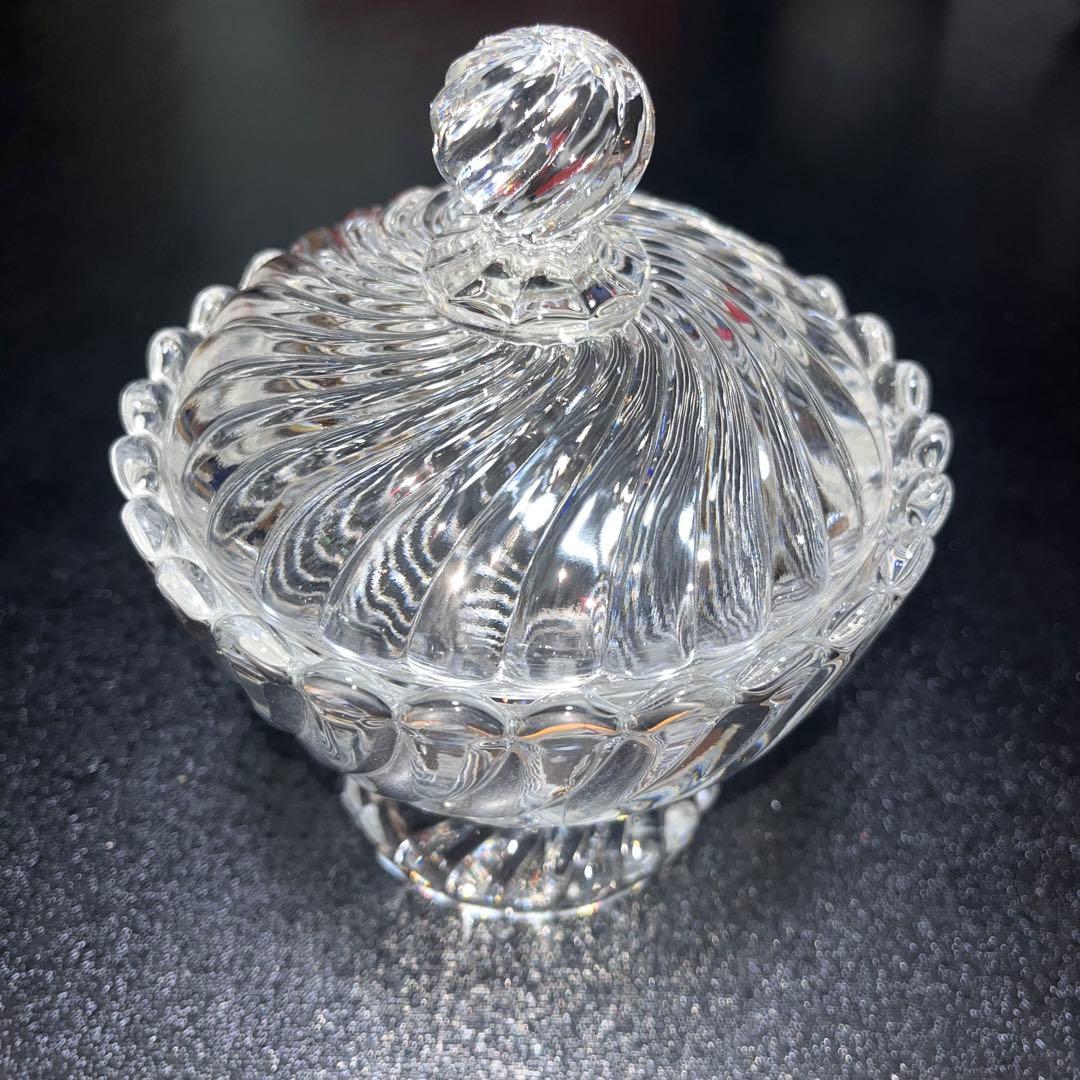 【バカラ/BACCARAT】バンブー　ボンボニエール　ガラスアンティーク　未使用