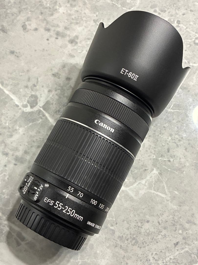 ⭐️美品⭐️ Canon EF-S 55-250mm IS II フード付望遠レンズ