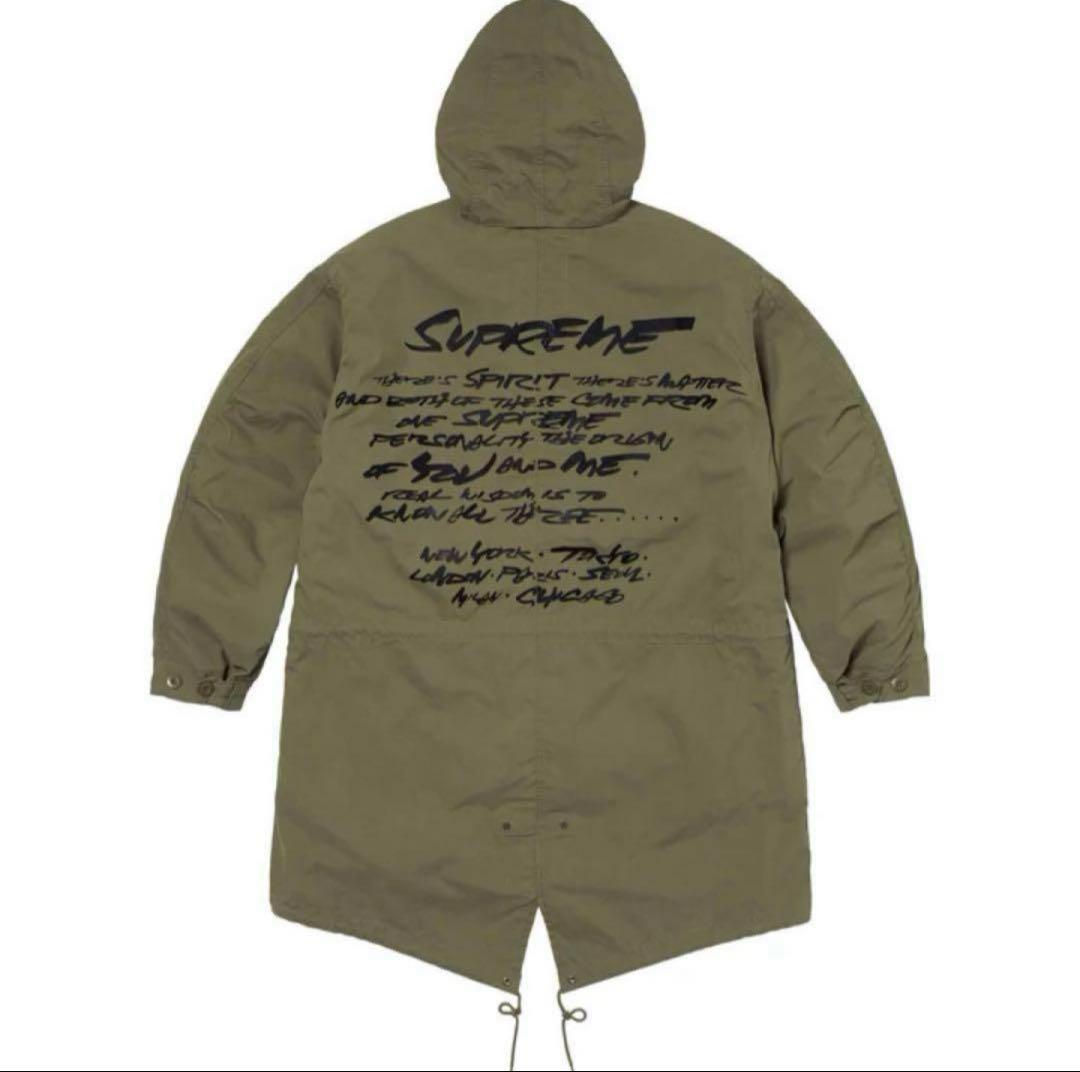 Supreme 24ss モッズコート オリーブ 中綿入り ３回ほど短時間着用