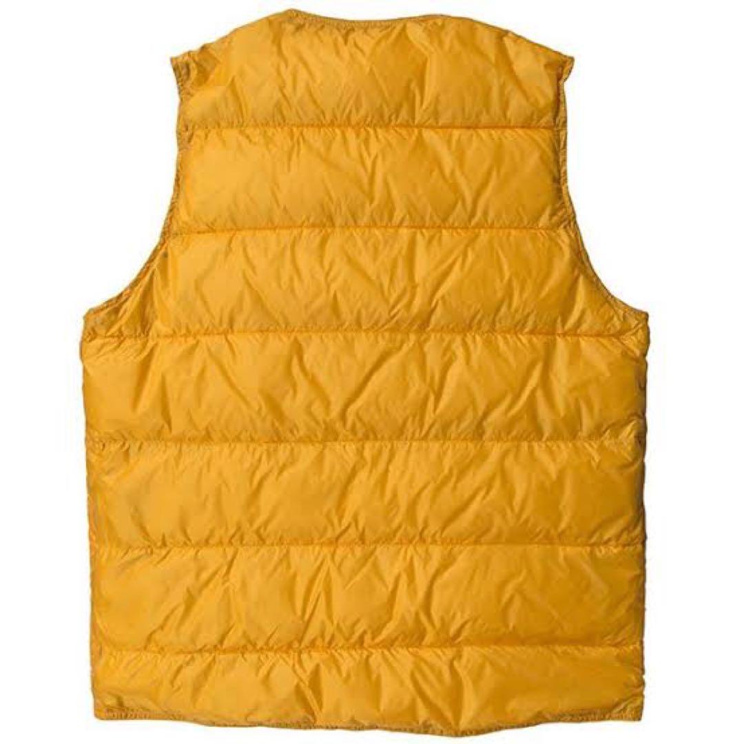 新品 別注キャルオーライン × ナンガ　リバーシブルダウンベスト　M