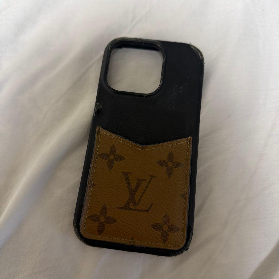 Louis Vuitton iPhoneケース レザー製 14プロ