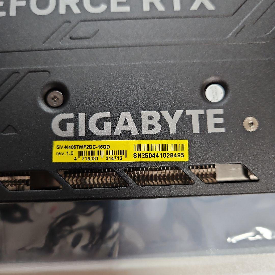 グラフィックボード・グラボ・ビデオカード GIGABYTE RTX 4060 Ti WINDFORCE OC 16GB