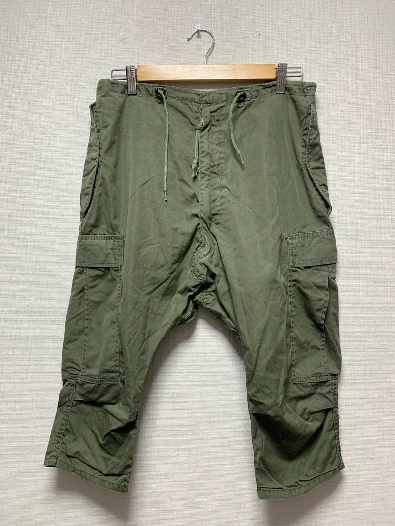 [リビルドバイニ－ドルズ] 再構築 サルエルカーゴパンツ S カーキ 日本製