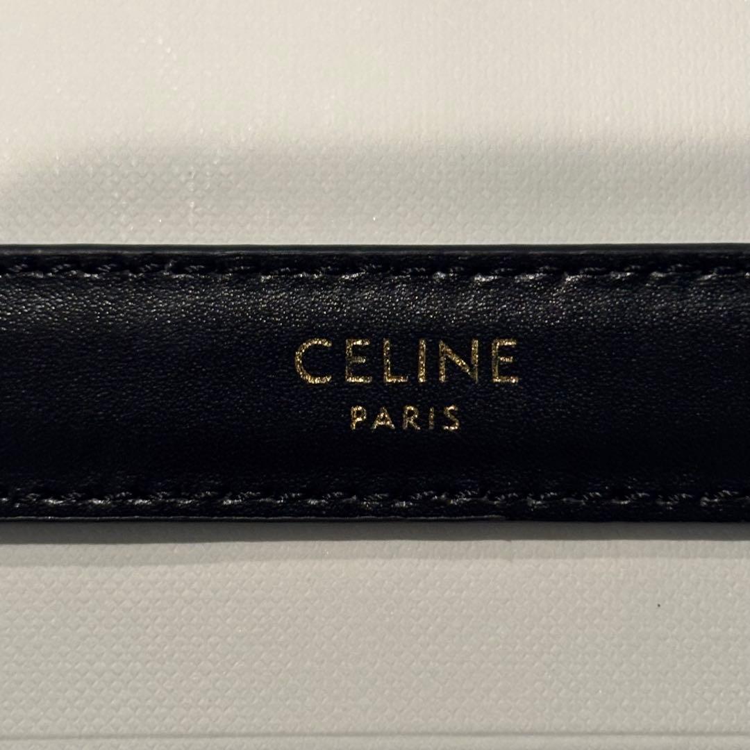 CELINE セリーヌ　スモール トリオンフ ベルト ブラック　70