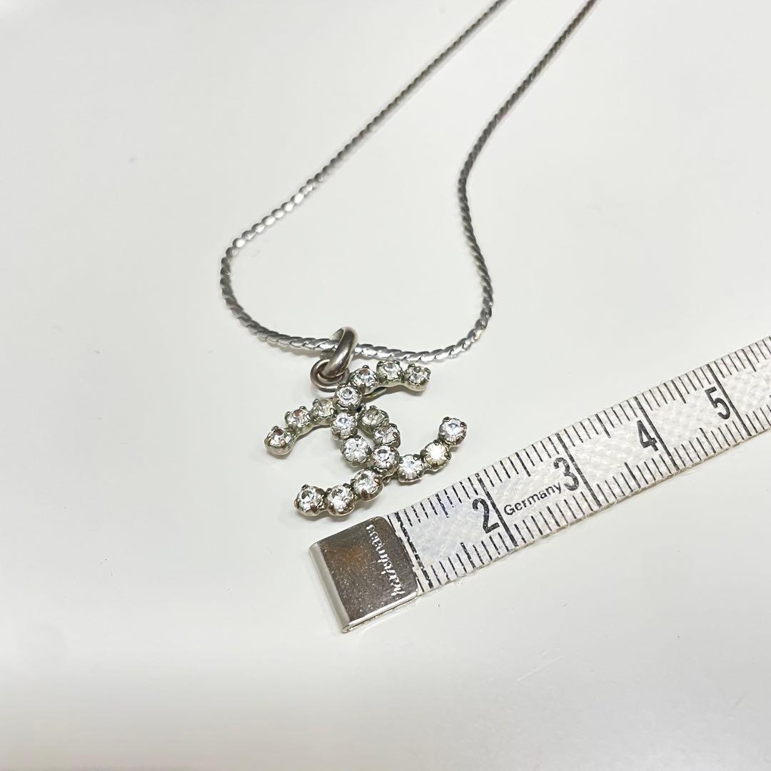 m*に様 CHANEL 00年　クリスタル　ココマーク　ネックレス