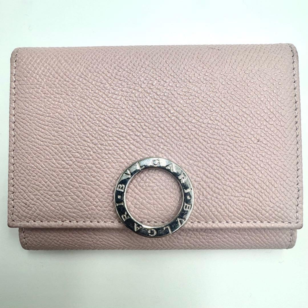 【極美品✨】ブルガリ ビーゼロ 名刺入れ カードケース レザー サークルロゴ