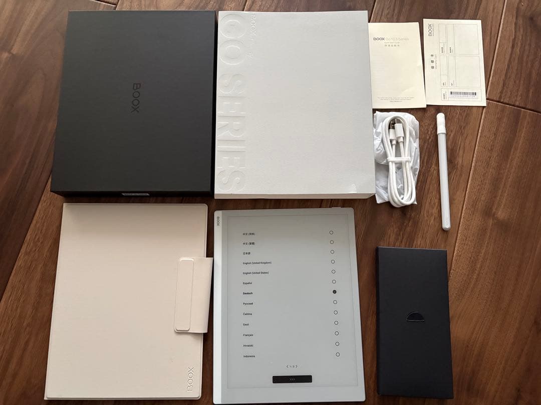 Boox Go 10.3 純正ケース付き