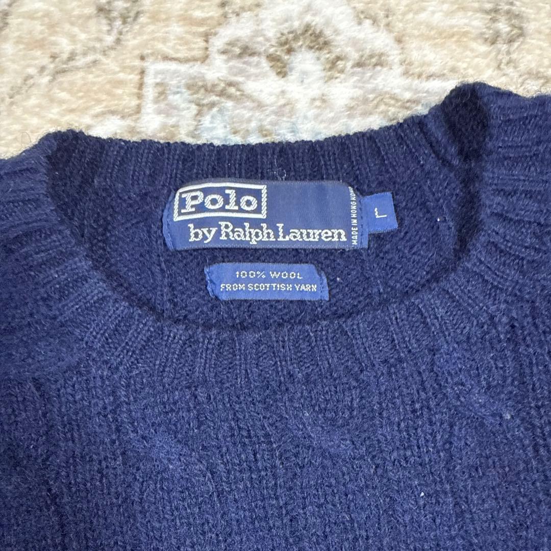 ポロ・ラルフローレン ネイビー ニットセーター