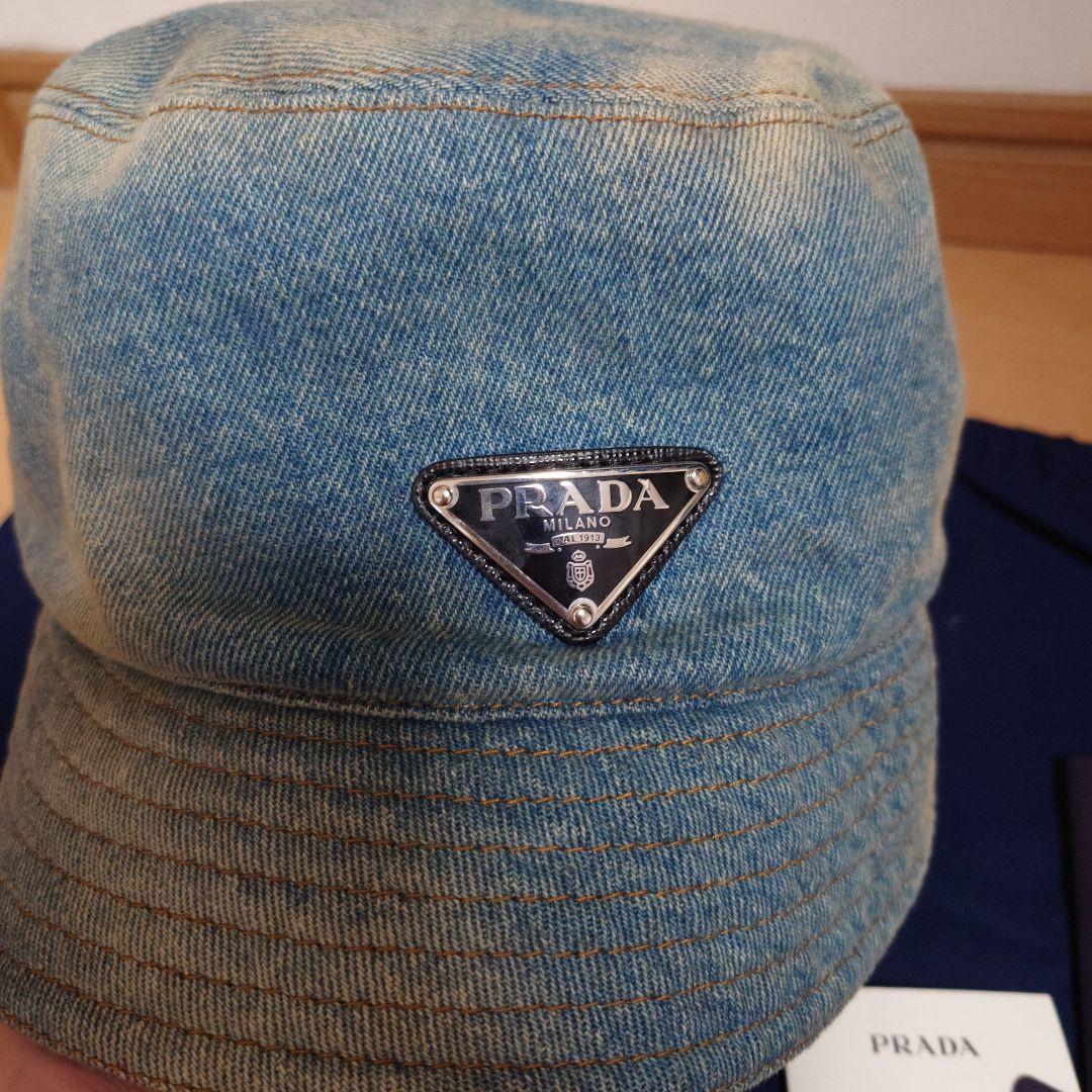 プラダ デニムバケットハット Mサイズ