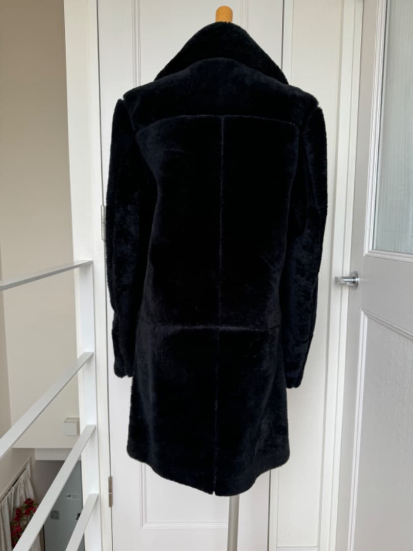 エィス　A メンズ　ムートンダッフルコート　本革