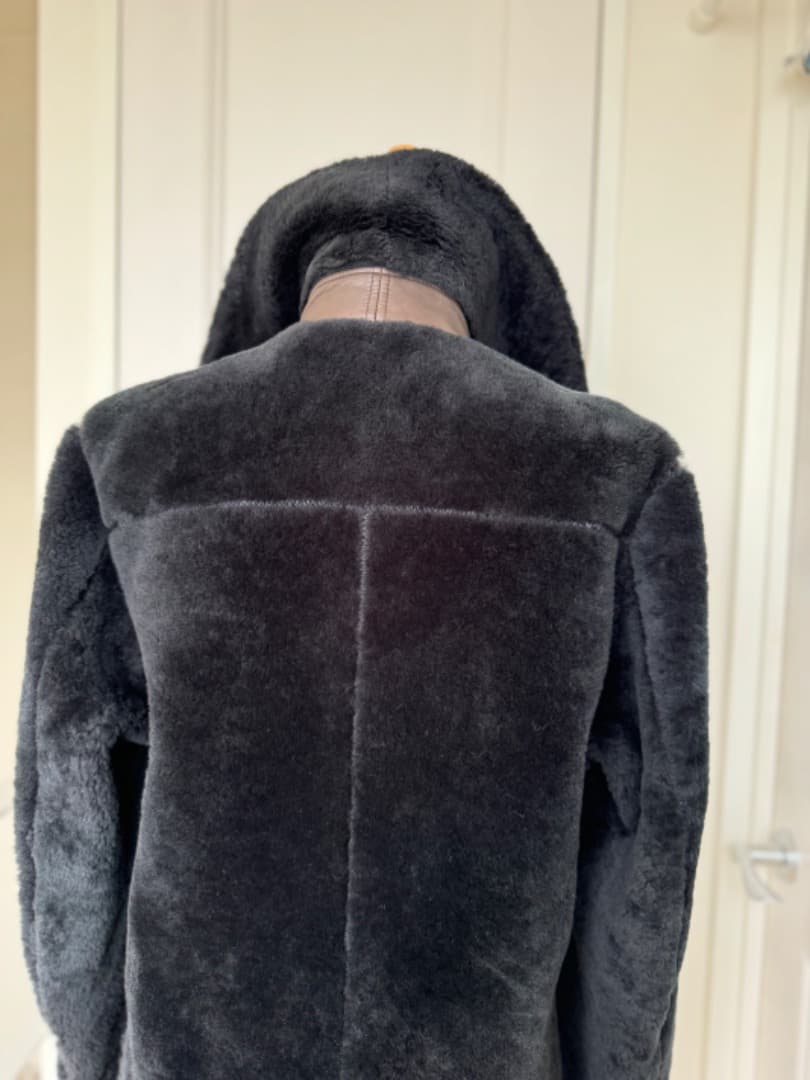 エィス　A メンズ　ムートンダッフルコート　本革