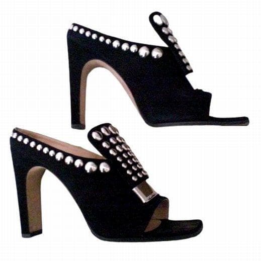 【お値下げ】セルジオロッシ SR1 スタッズ付ミュール 36 1/2 ブラック黒