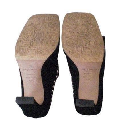 【お値下げ】セルジオロッシ SR1 スタッズ付ミュール 36 1/2 ブラック黒