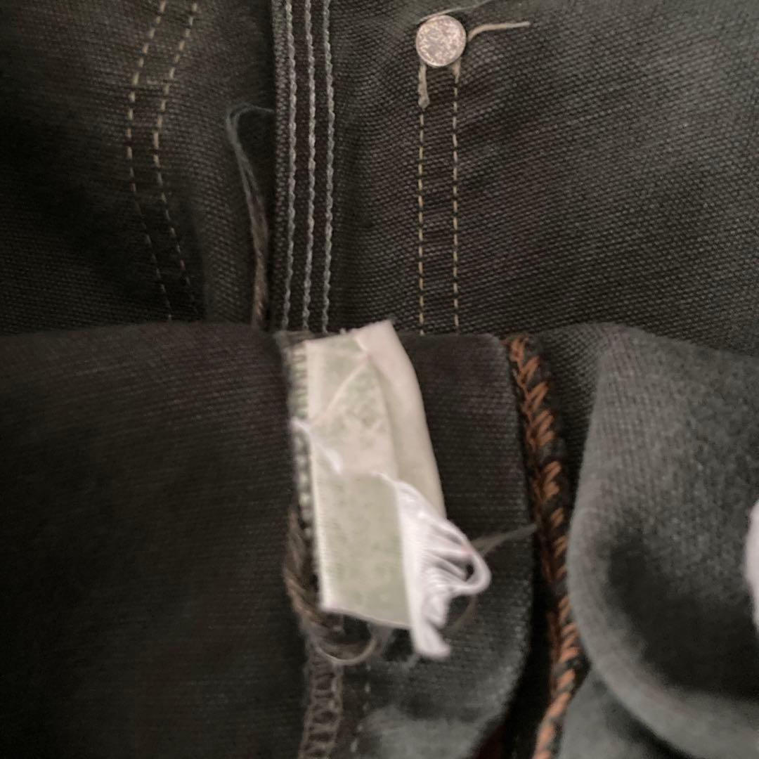 90s カーハート ダブルニー ペインターパンツ グリーン カーキ ダック