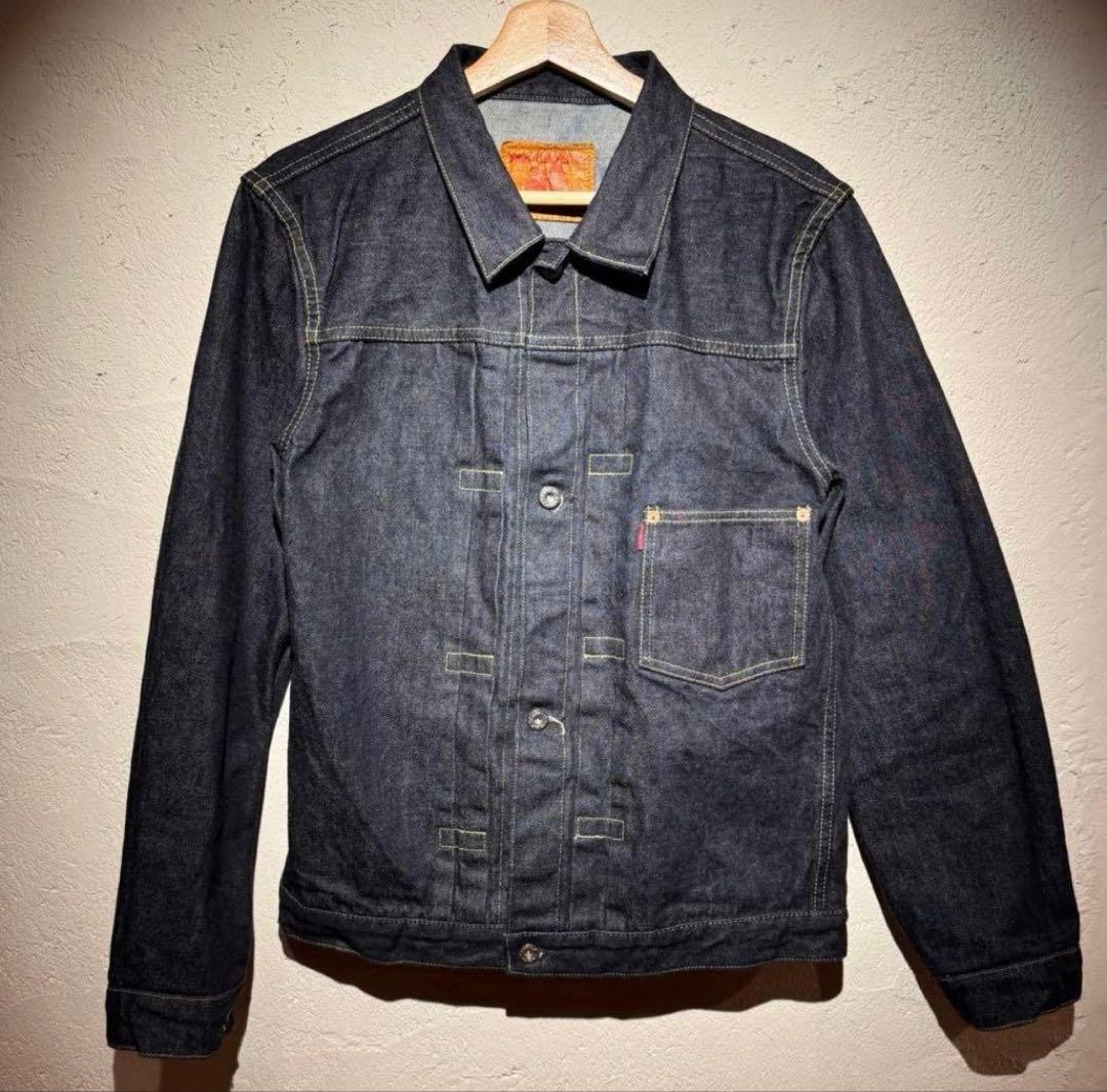 廃盤【TCBjeans】大戦モデル Tバック 赤タブ デニムジャケット 40