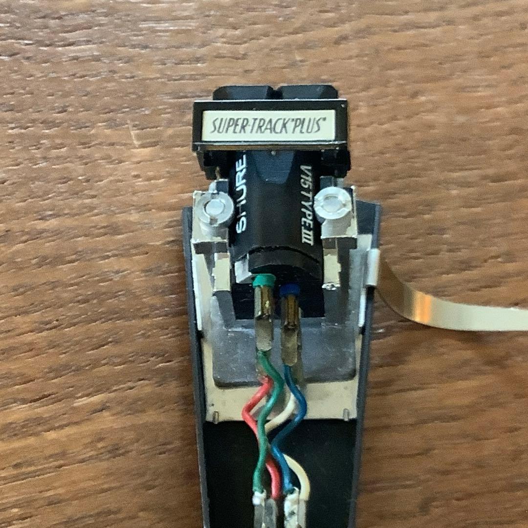 Shure V15 typeIIIカートリッジとヘッドシェル付き完動品