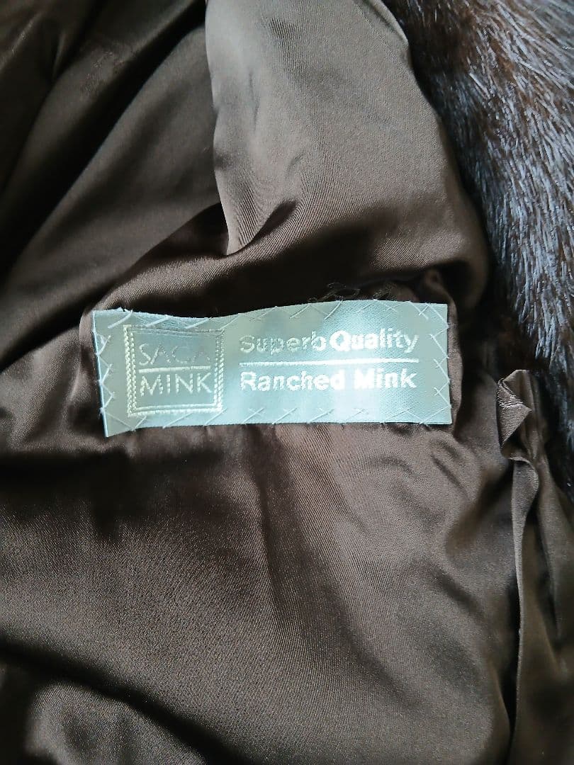 d*2様 美品SAGAMINKPARTINA ダークブラウン 毛皮ロングコート