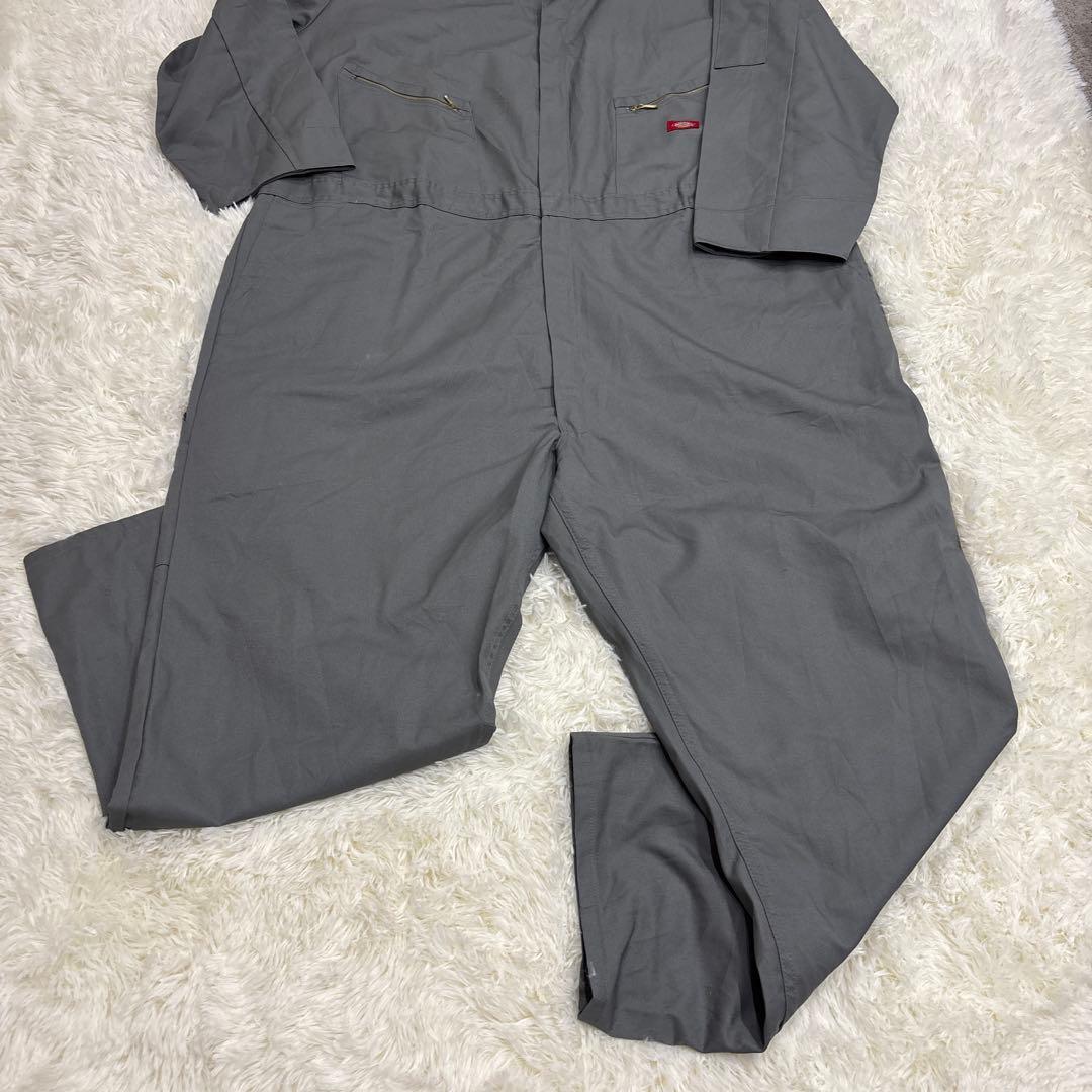 新品未使用 希少サイズ ディッキーズ オールインワン つなぎ グレー 3X