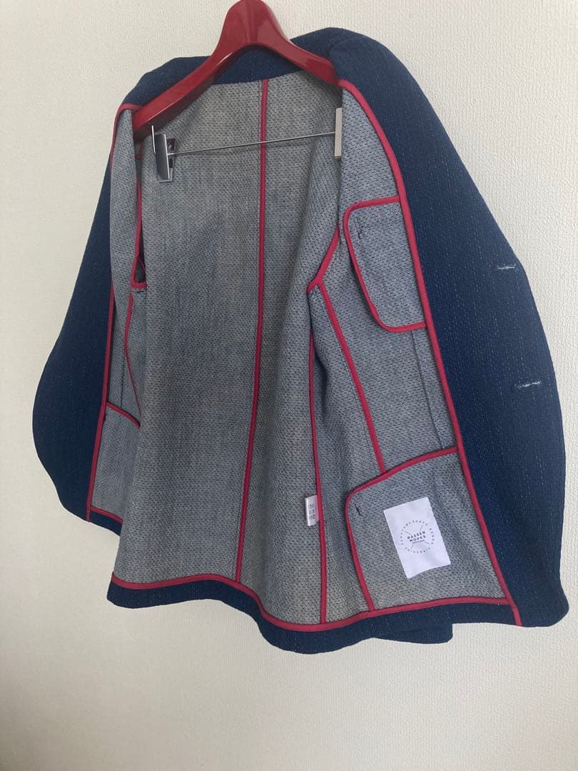 BASSEN WORKS 藍染刺し子　ジャケット　LLサイズ　☆超美品☆