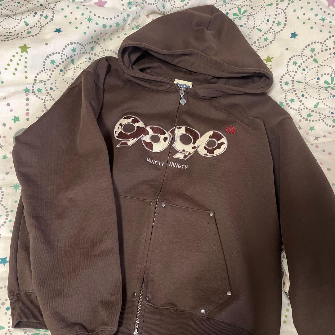 トップス 9090 OG Logo Assort Zip Hoddie Brown