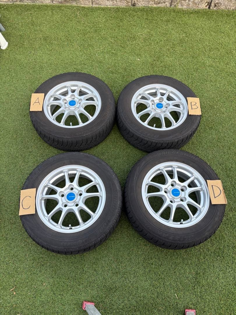 冬タイヤホイールセット 195/65R15 ブリヂストンECO FORME