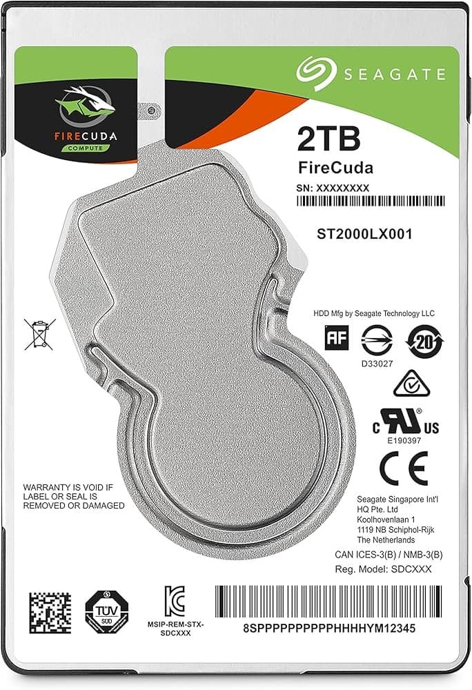 Seagate FireCuda 2TB PS4,PC対応 内蔵SSHD