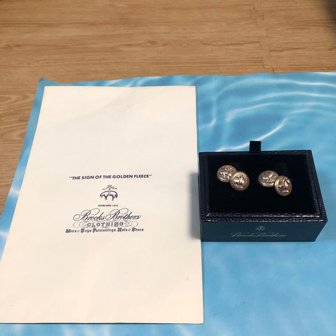 butch未使用箱付BrooksBrothers』GFチェーンカフス925