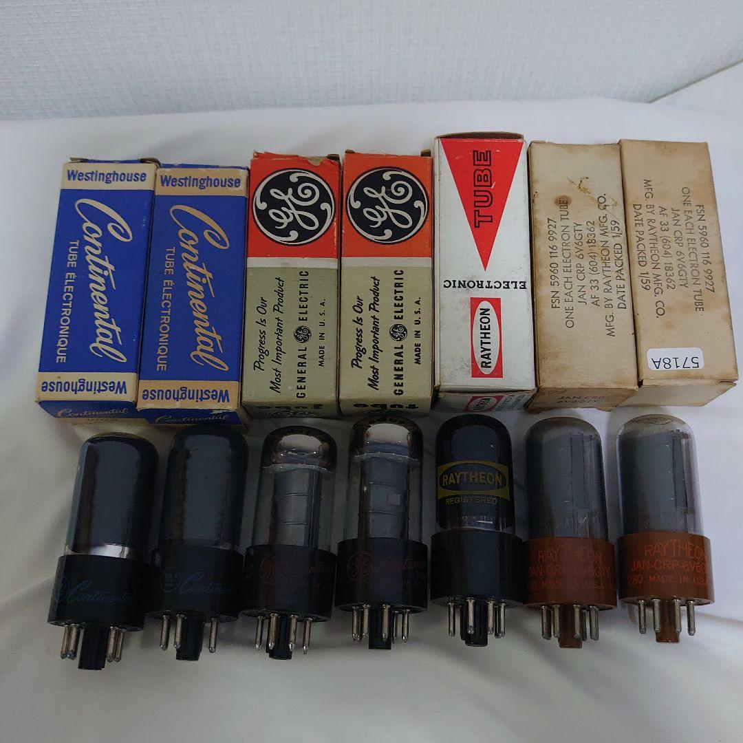 6V6GT 真空管 7本セット Westinghouse GE Raytheon