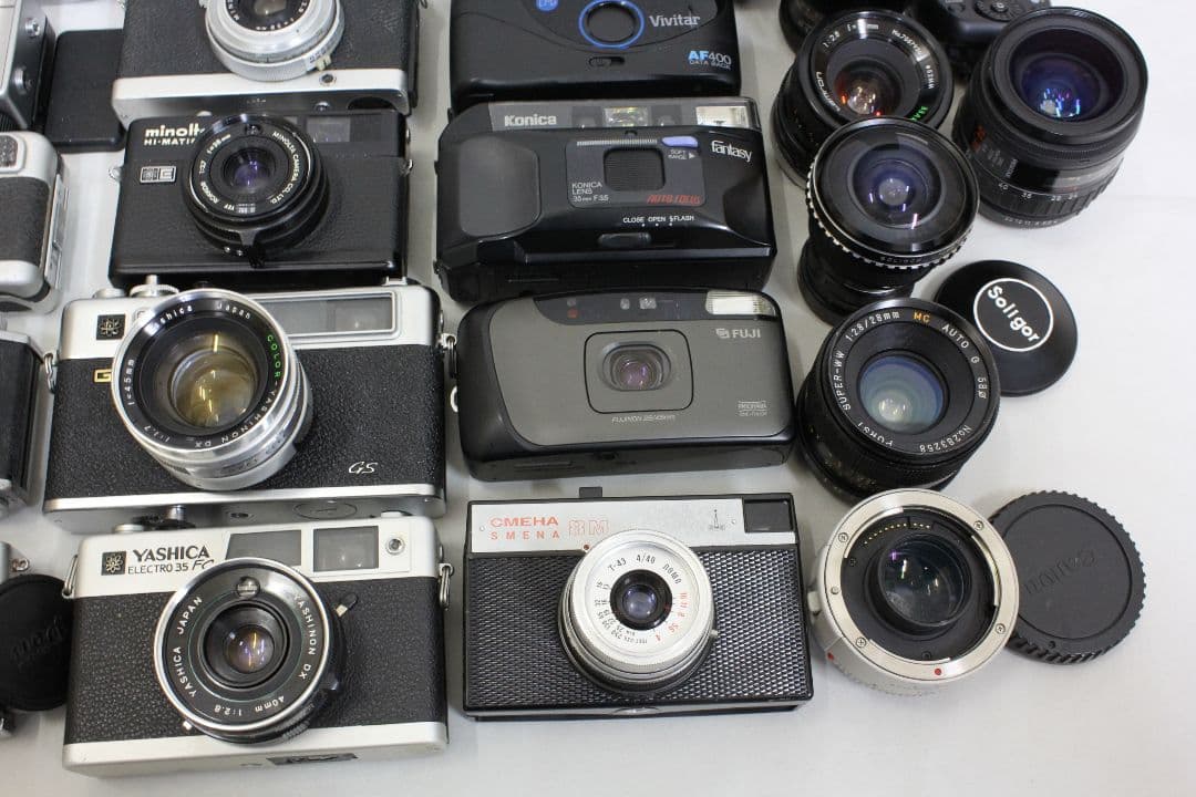 カメラ類 まとめ売り 金属カメラ コンパクトフィルムカメラ エクステンダー 等