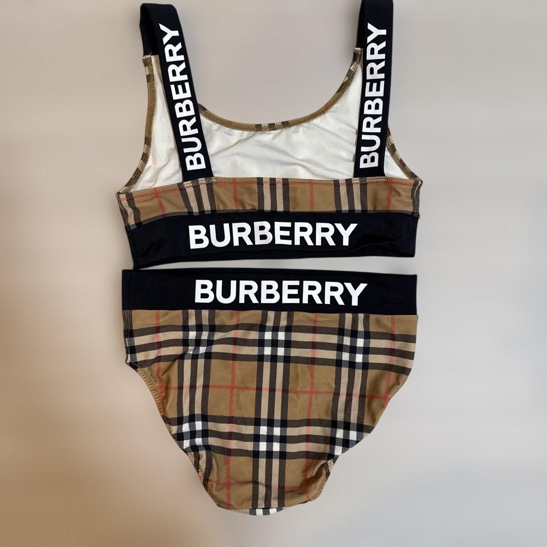【極美品】BURBERRY チェック柄 セパレート水着キッズ／レディース
