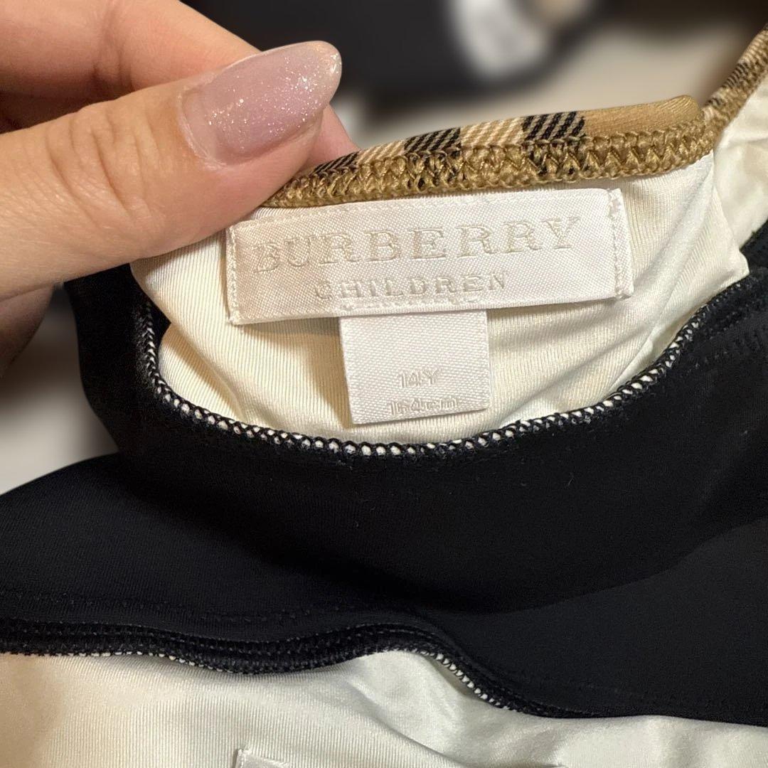 【極美品】BURBERRY チェック柄 セパレート水着キッズ／レディース