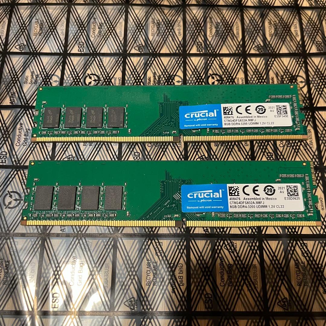 メモリー Crucial DDR4-3200 16GB(8GBx2)