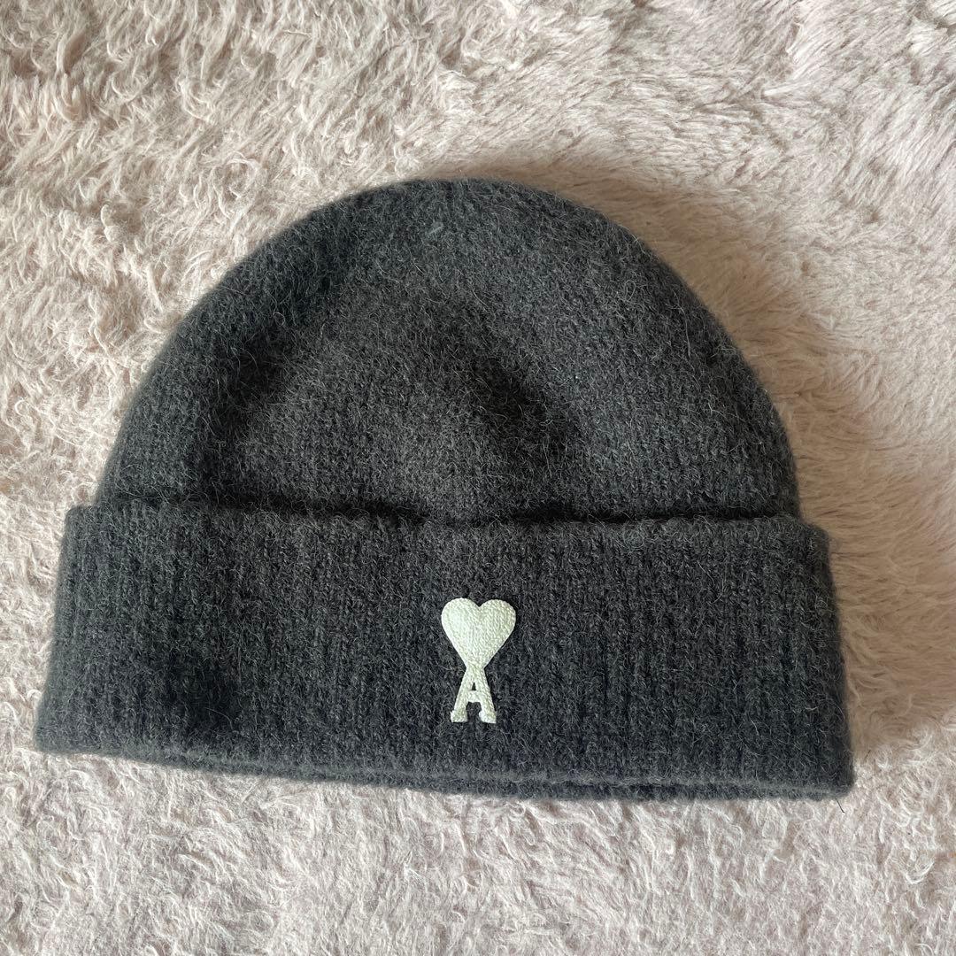 ami paris ニット帽グレー