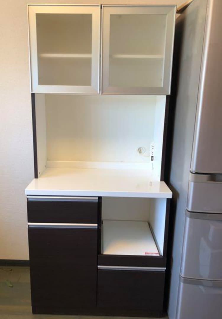 送料のみの値段！ニトリ 食器棚 キッチンボード80