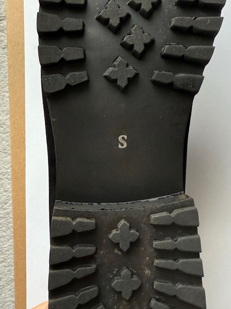 【完売品】shiun BLACK SUEDE MOCCASIN Sサイズ