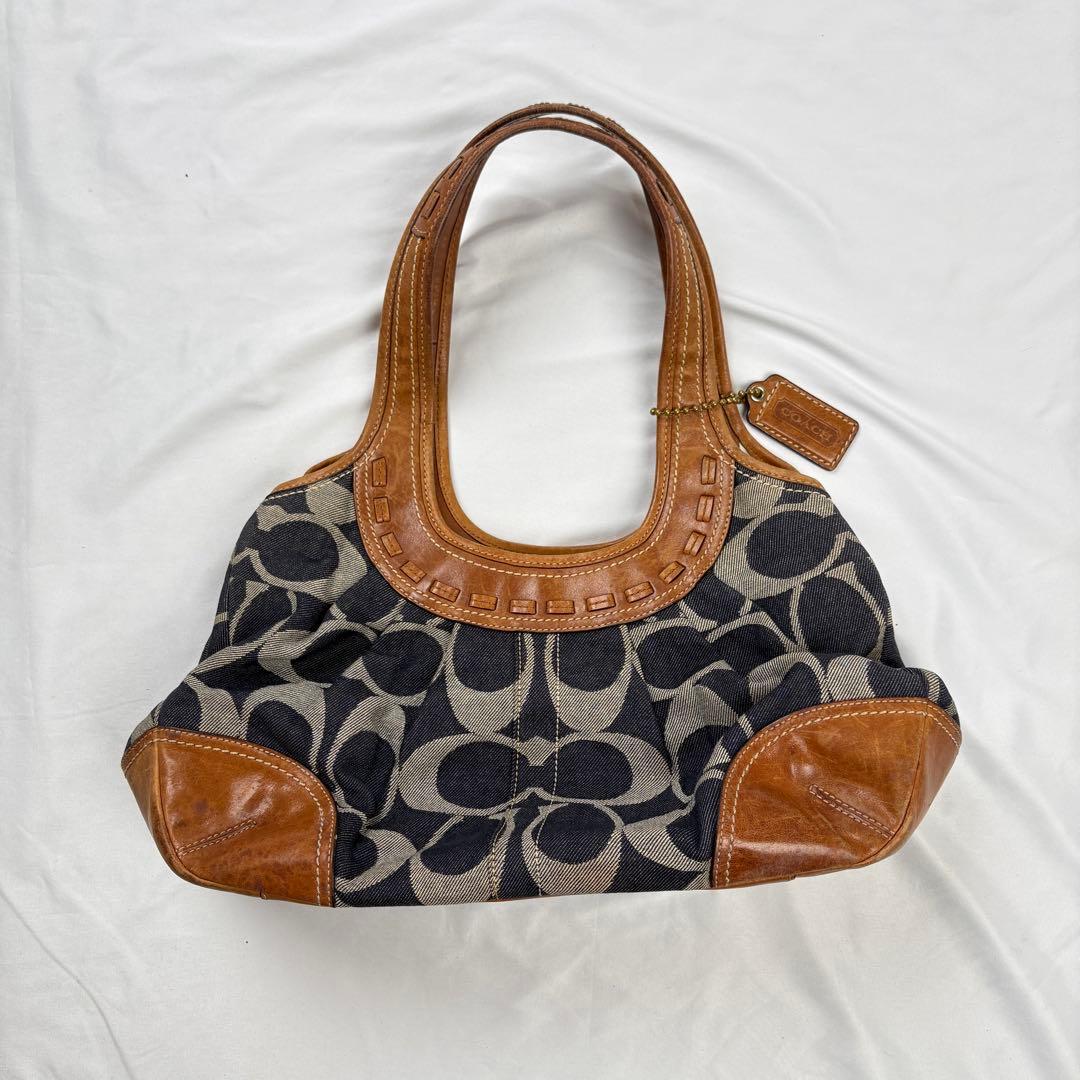 バッグ Coach Ergo Pleated Frame Kiss Rock Bag