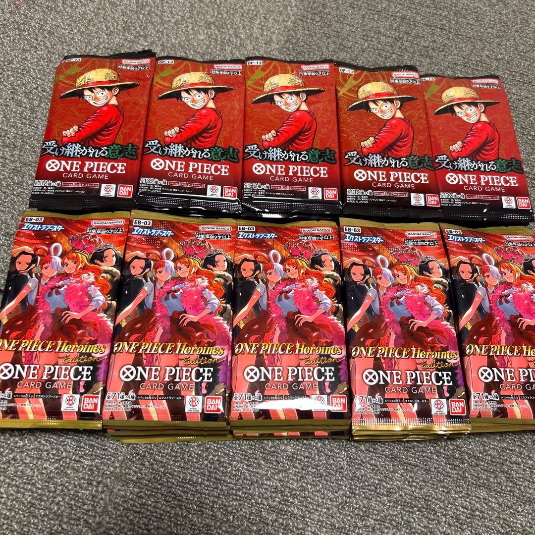 ワンピース カードゲーム 未開封パック　複数セット　計100パック
