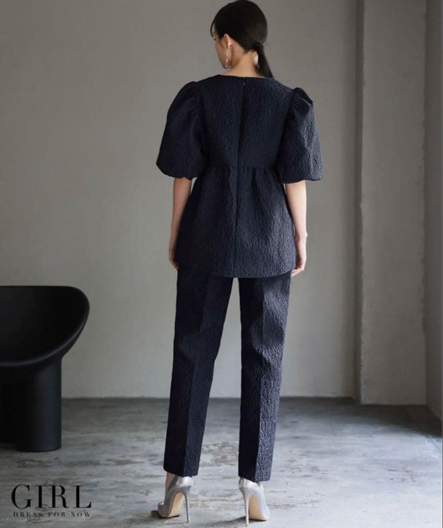 結婚式　お呼ばれ　パンツ　セットアップ