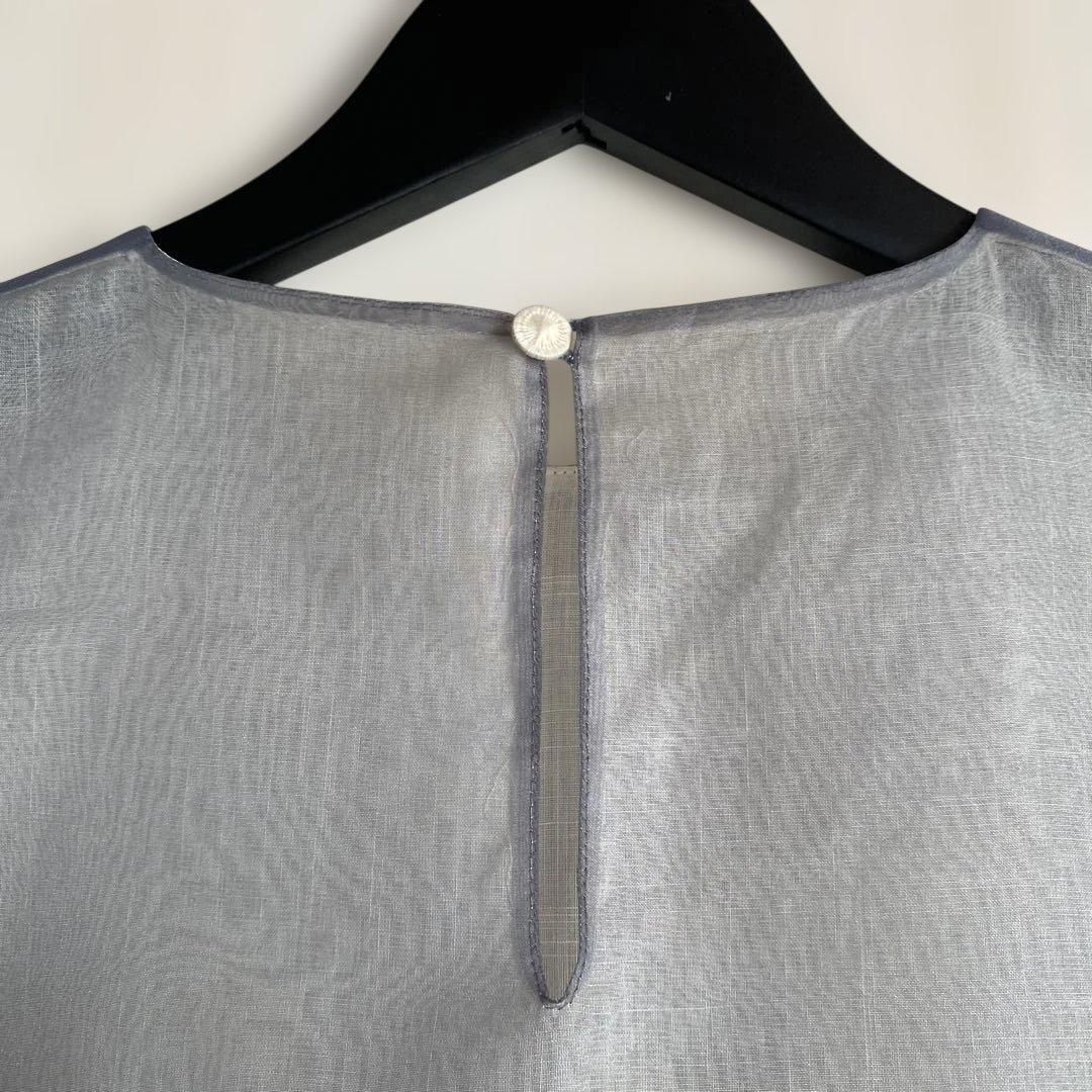 ENFOLDグレー ノースリーブ チュニック Aライン